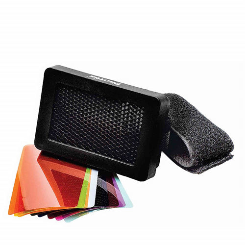 Phottix Honeycomb Grid and Gels For Hot Shoe Flash
