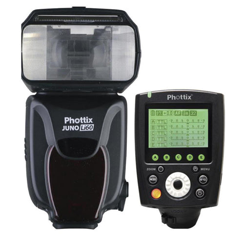 Phottix Juno Li60 Lithium Battery Hot Shoe Flash   Odin II Tx Combo (Sony)