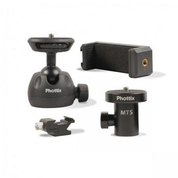 Phottix MT5 Light Stand Adapter Ball Head Kit